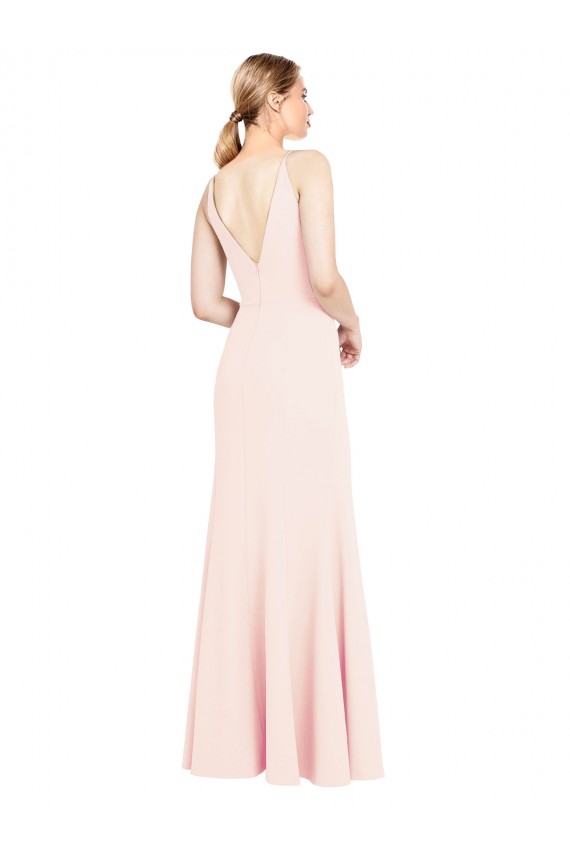 Pink High Neck Sleeveless V-Back A-Line Formal Evening Gown / Prom Dress / Bridesmaid Dress Edinburgh